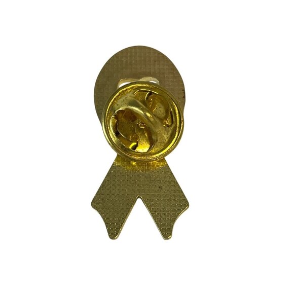 Support A Cure Pink Ribbon Enamel Lapel Hat Biker Pin Breast Cancer Awareness - Picture 2 of 2